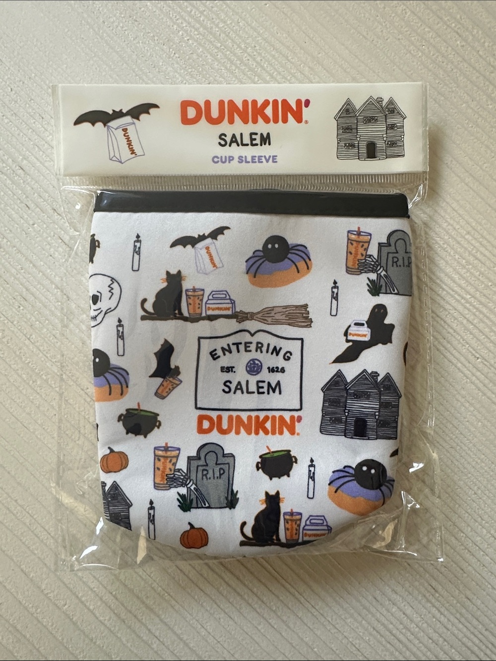 Limited Edition 2026 Dunkin Salem Halloween Cup Sleeve